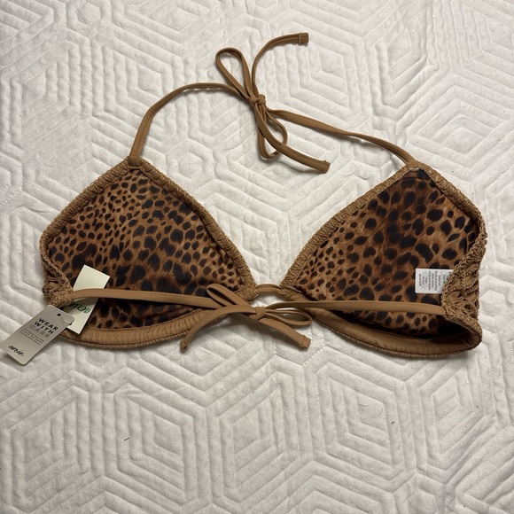 American Eagle Outfitters Tan Crochet Bikini - Picture 5 of 5